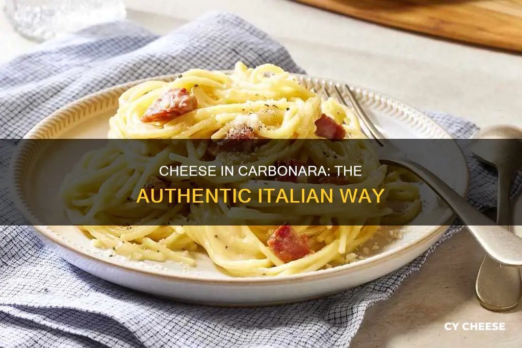 what kind of cheese is in carbonara