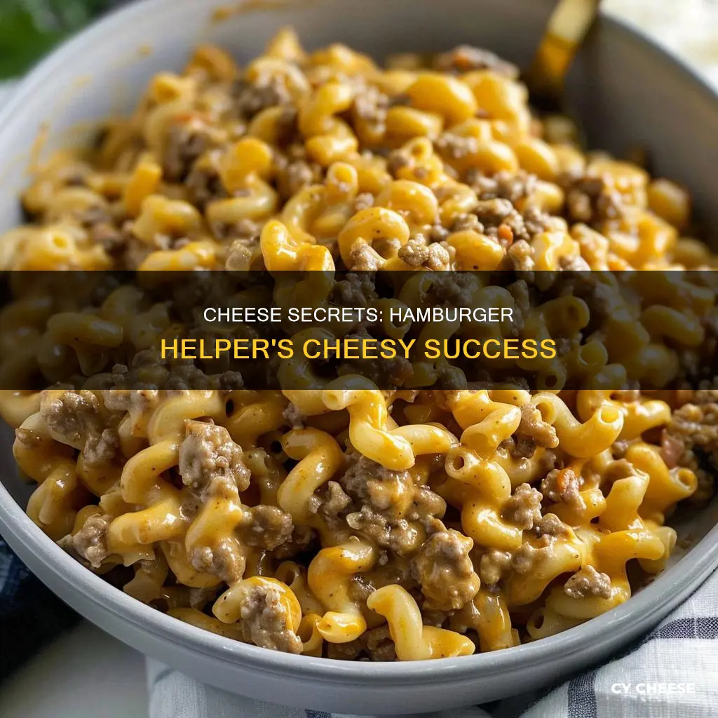 what kind of cheese is in hamburger helper