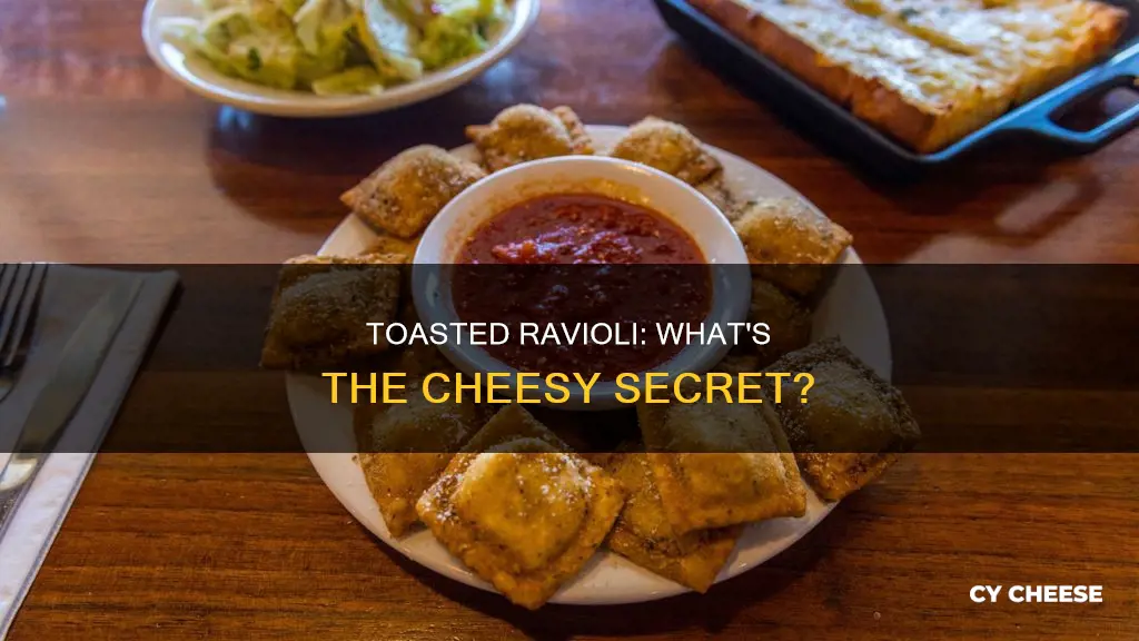 what kind of cheese is in toasted ravioli