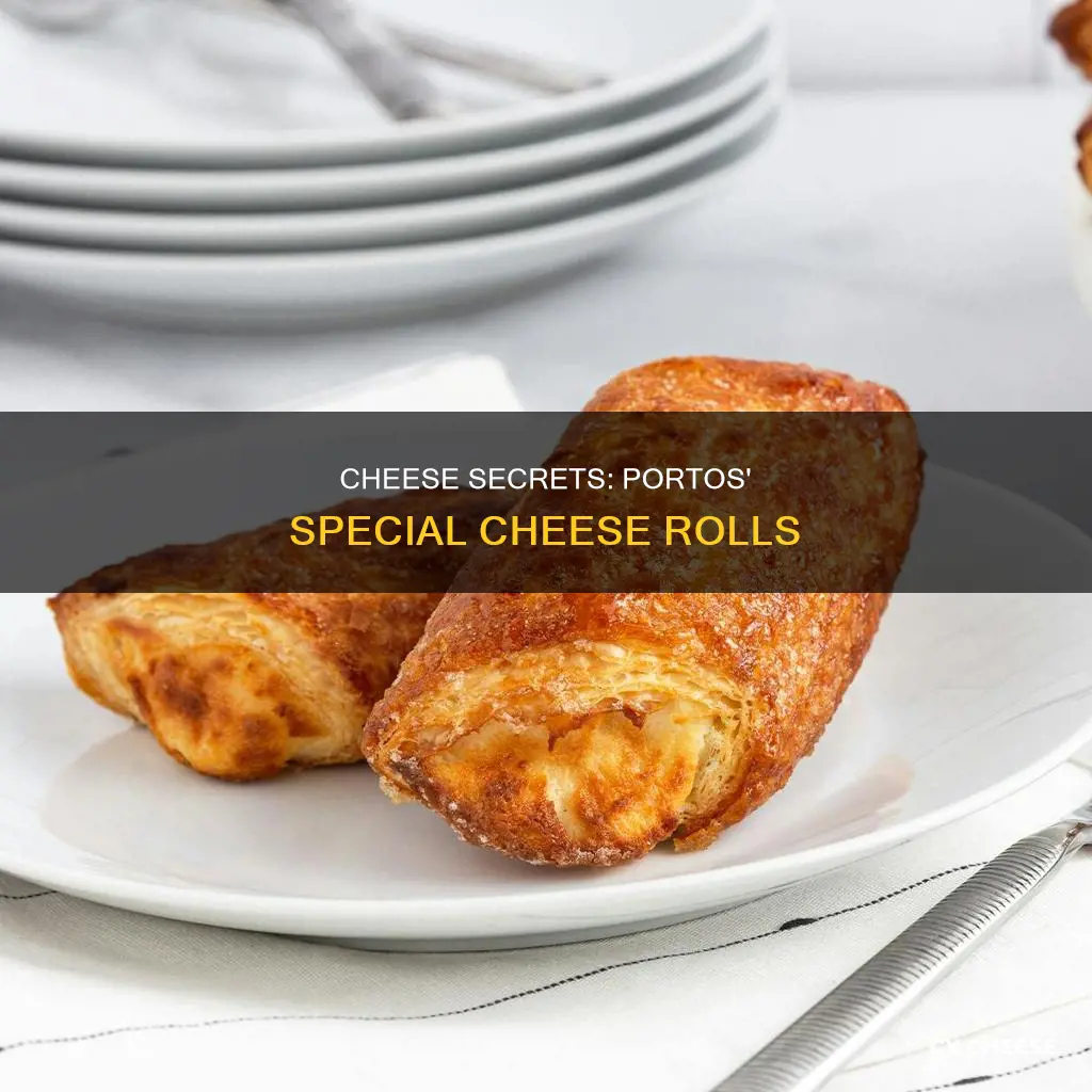 what kind of cheese is ised in portos cheese rolls