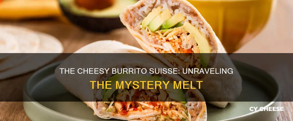 what kind of cheese is on a burrito suisse