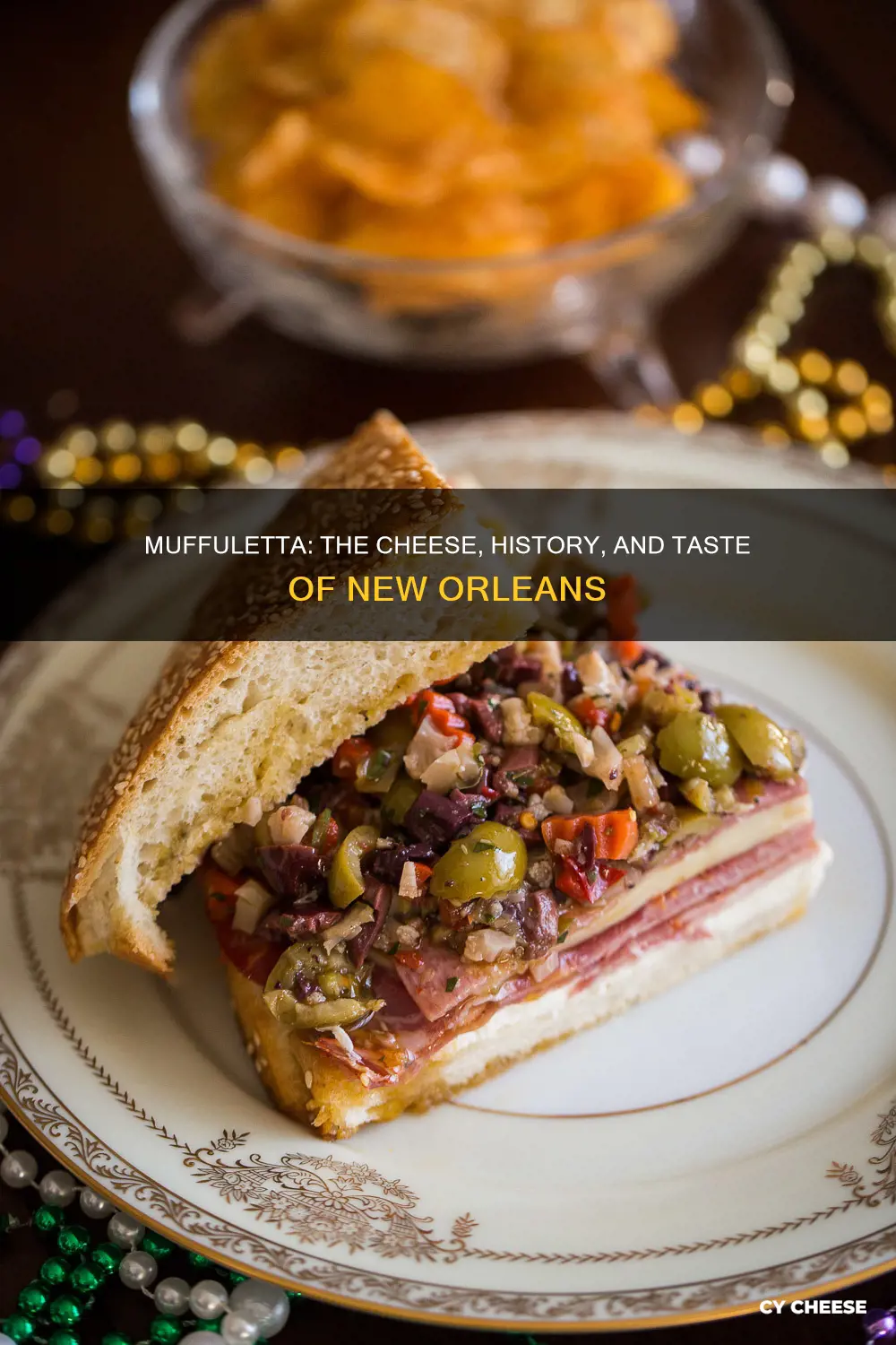 what kind of cheese is on a muffuletta