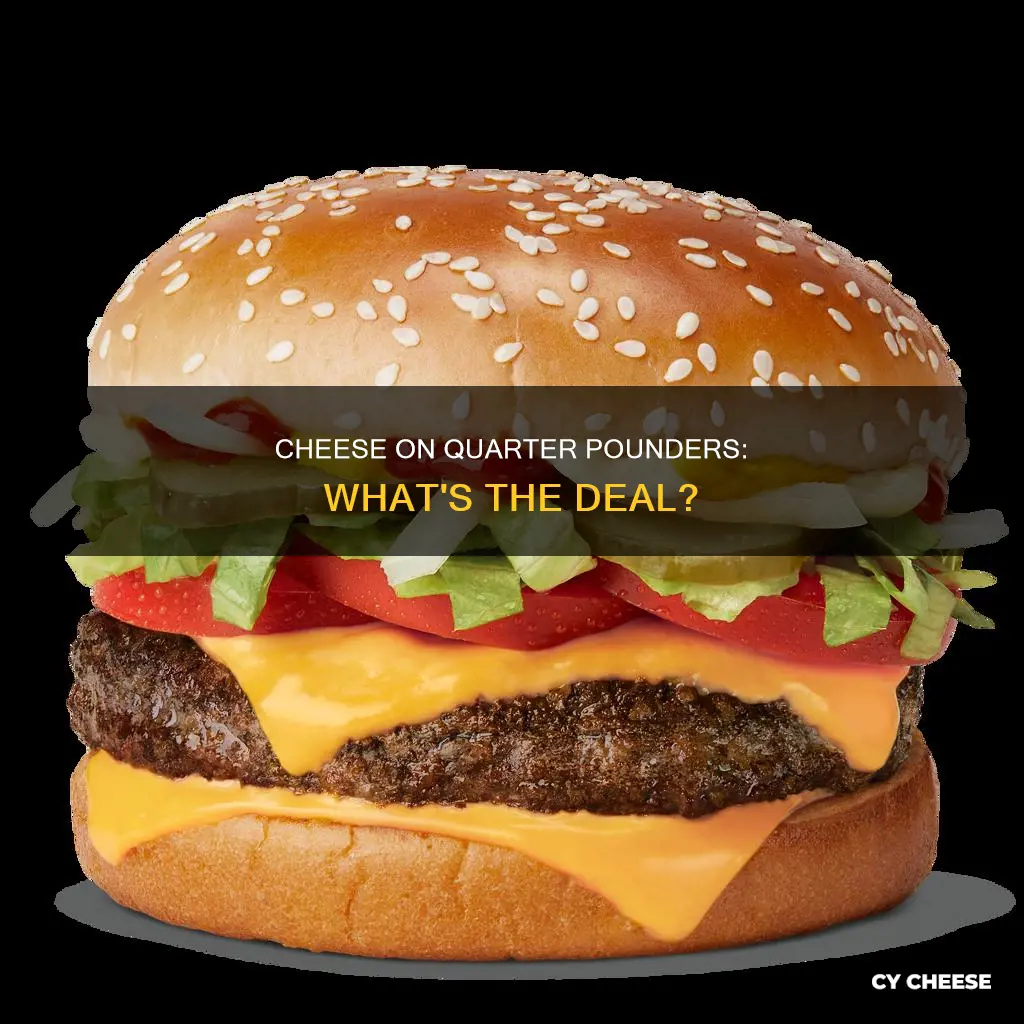 what kind of cheese is on a quarter pounder