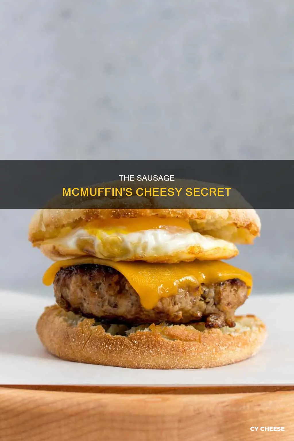 what kind of cheese is on a sausage mcmuffin