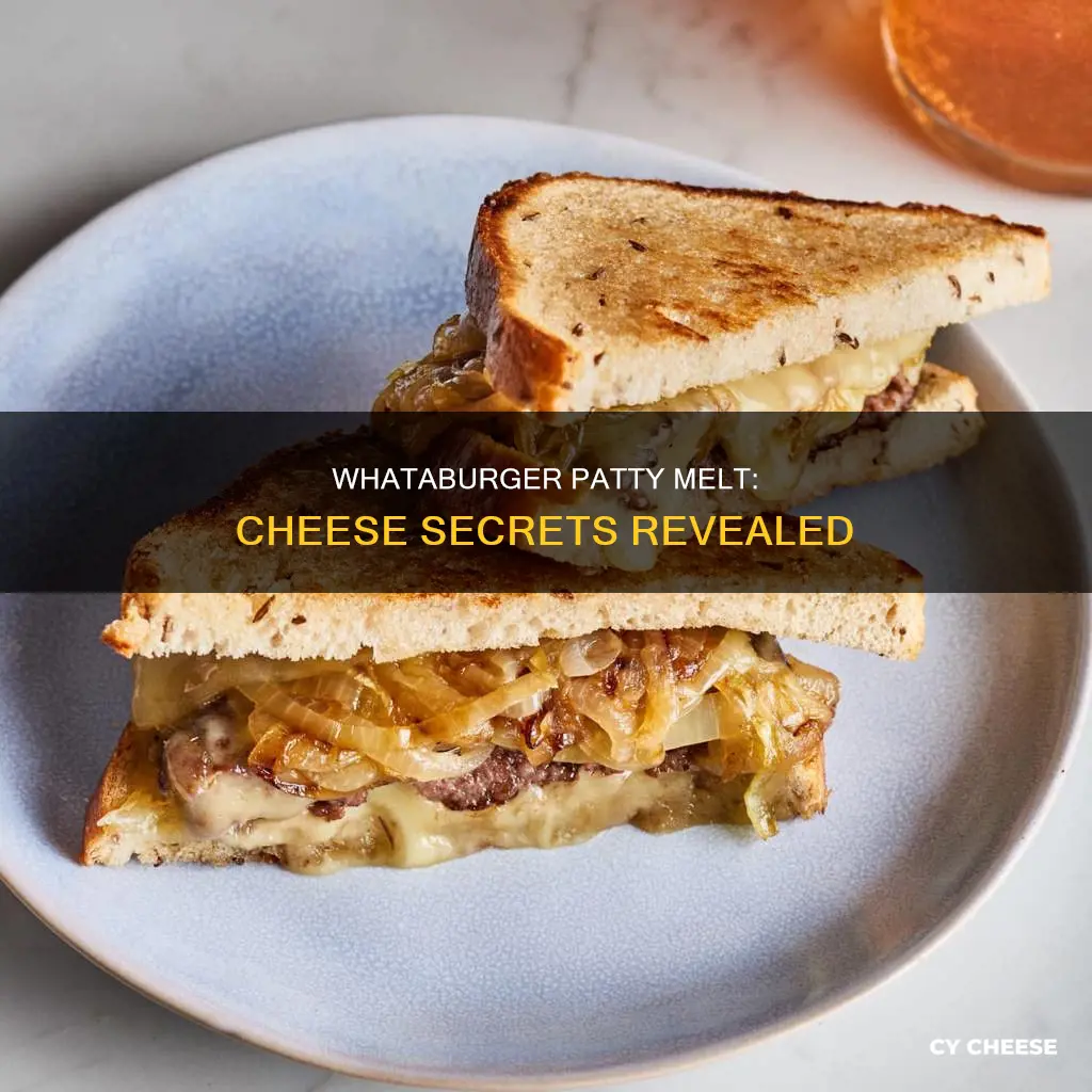 what kind of cheese is on a whataburger patty melt