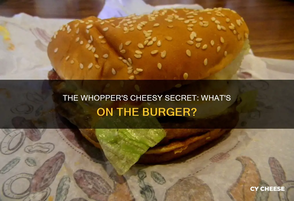 what kind of cheese is on a whoper