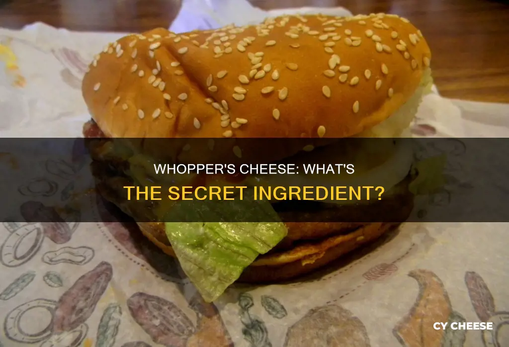 what kind of cheese is on a whopper