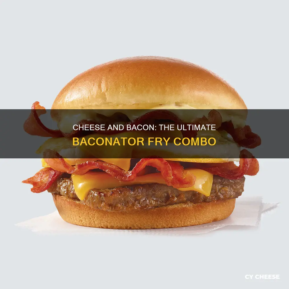 what kind of cheese is on baconator fry