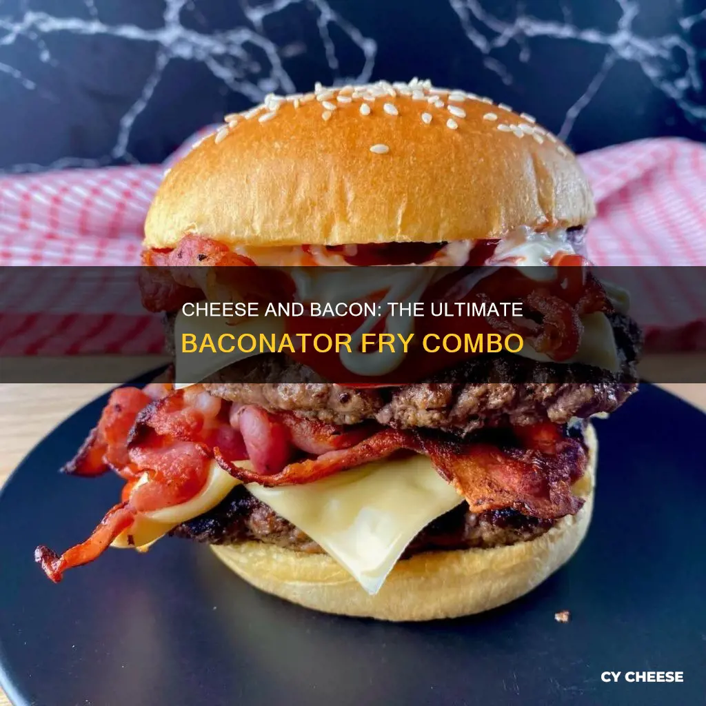 what kind of cheese is on baconator fry