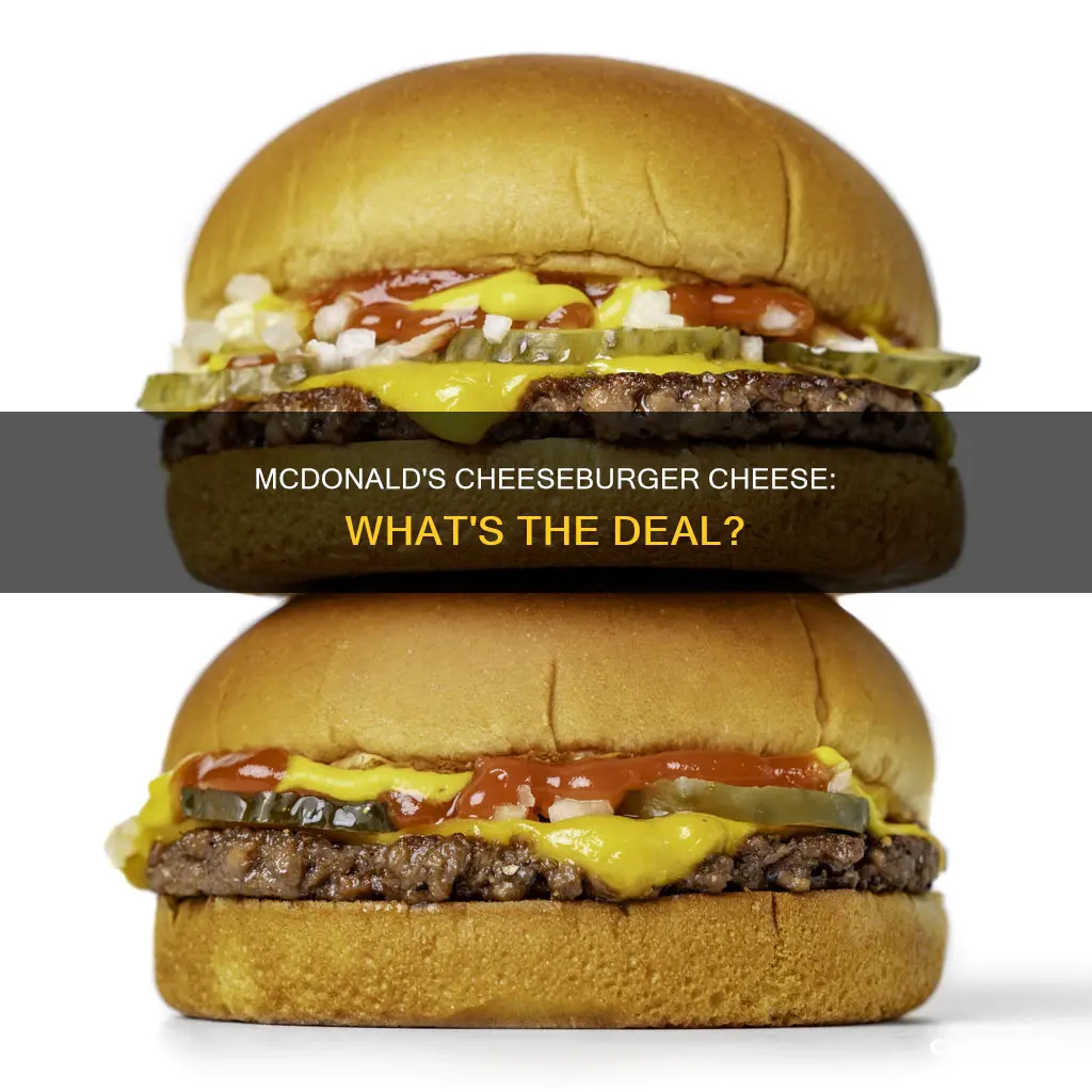 what kind of cheese is on mcdonlads cheeseburgers