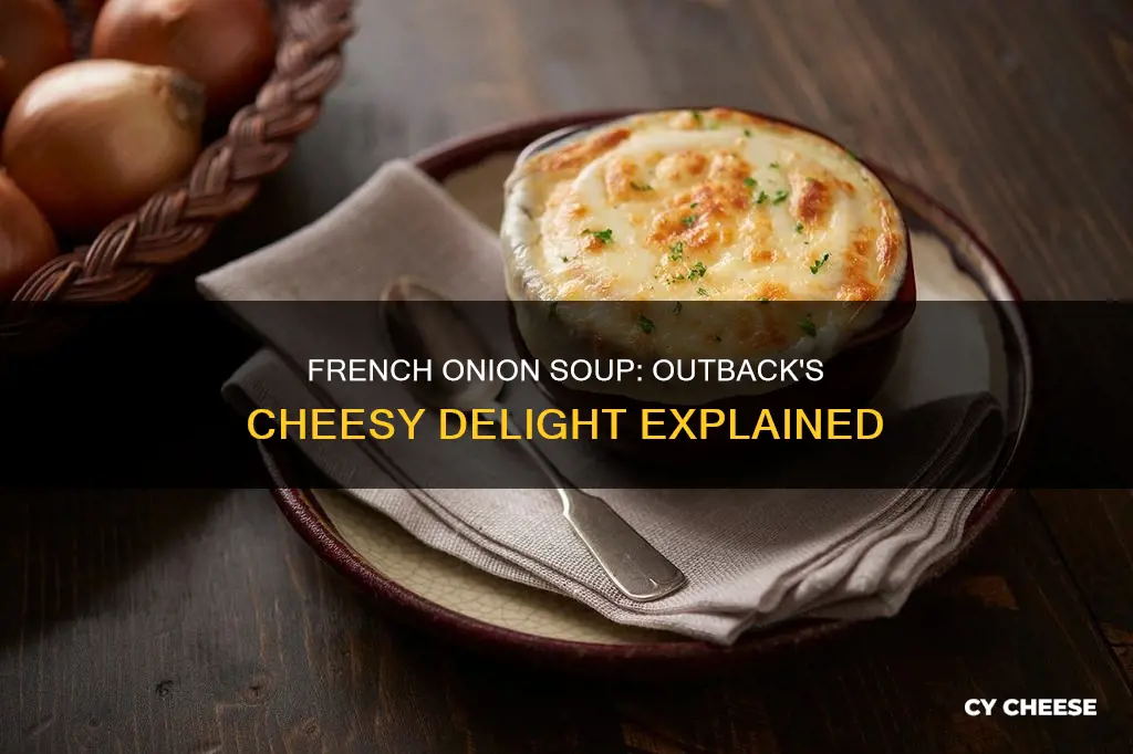 what kind of cheese is on outbacks french onion soup