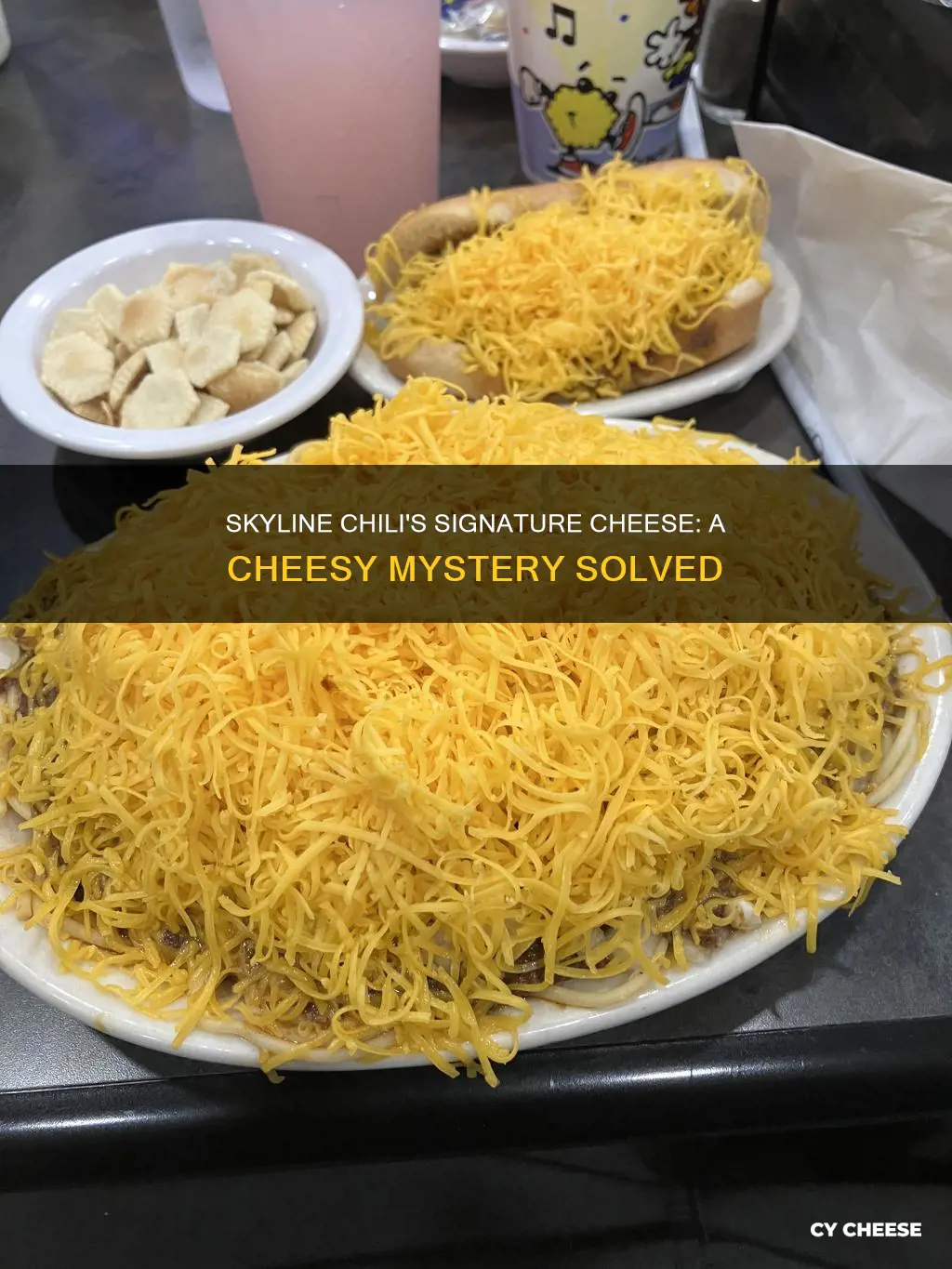 what kind of cheese is on skyline chili