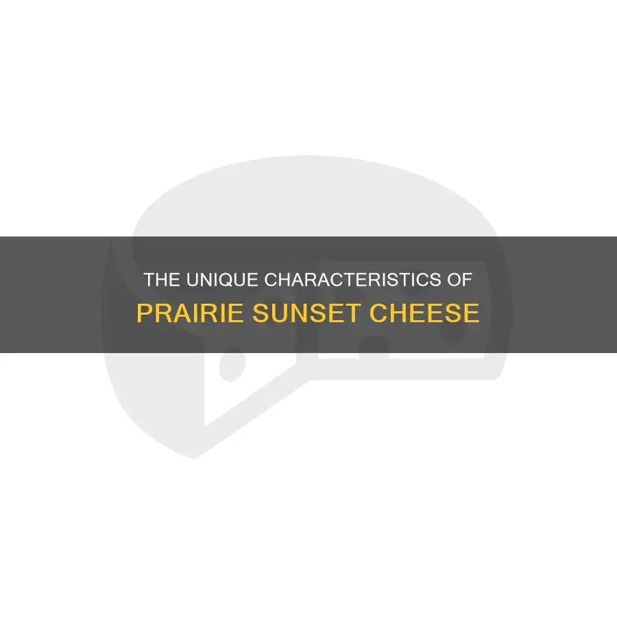 what kind of cheese is prairie sunset