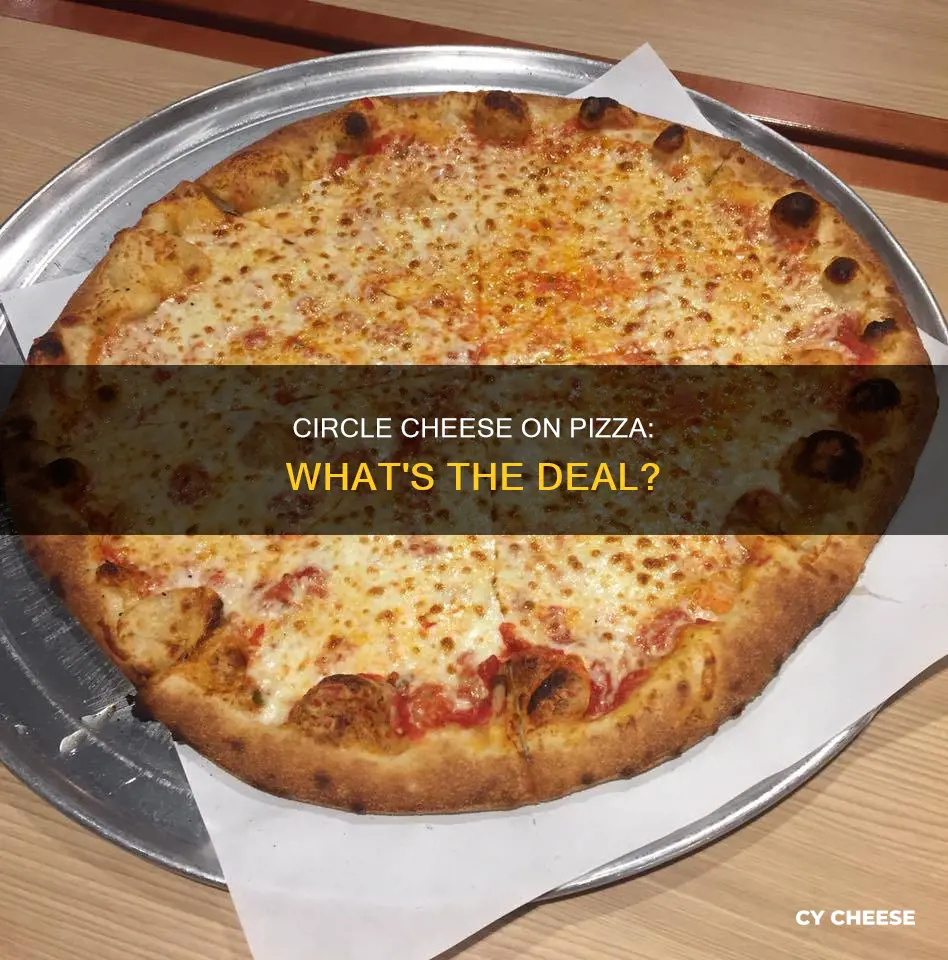 what kind of cheese is the circle cheese on pizza