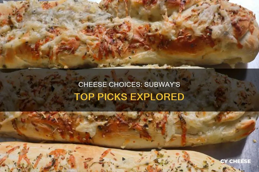 what kind of cheese is used at subway