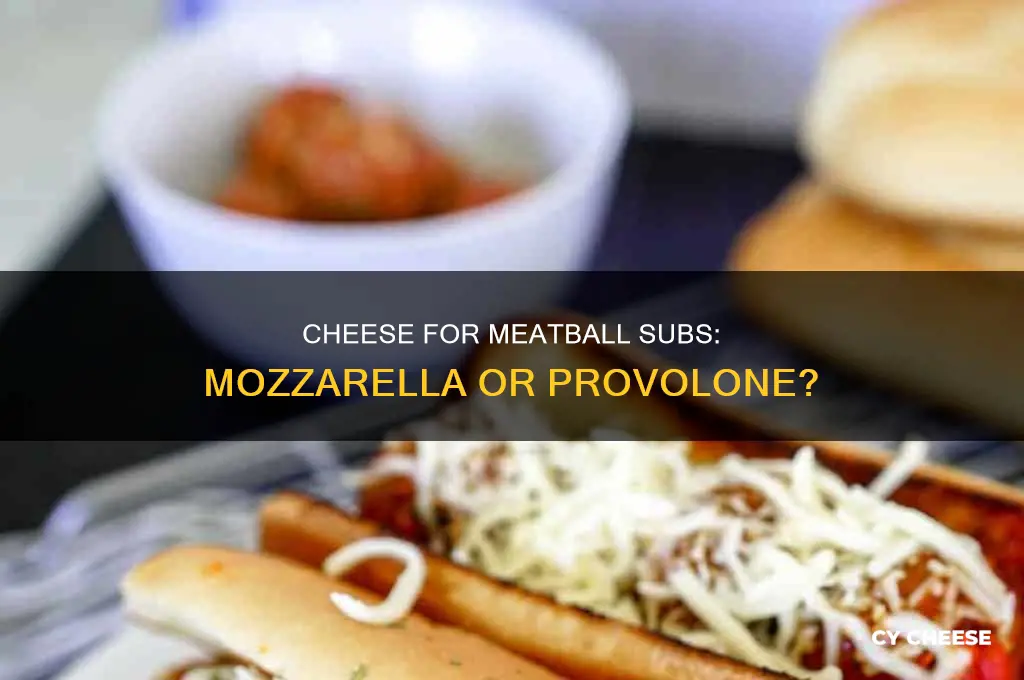 what kind of cheese is used for meatball subs