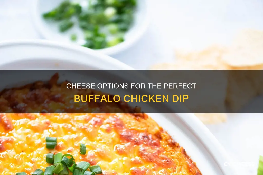 what kind of cheese is used in buffalo chicken dip