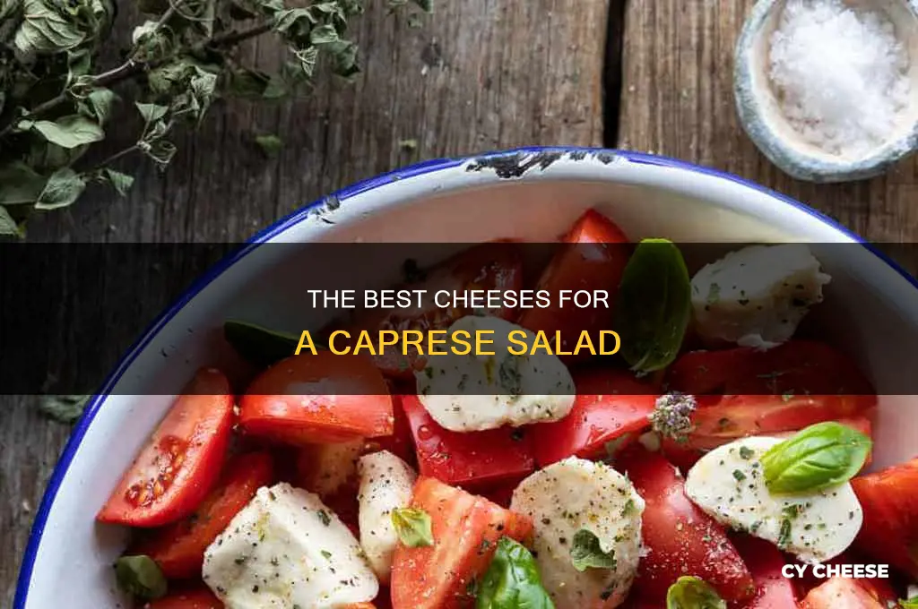 what kind of cheese is used in caprese salad