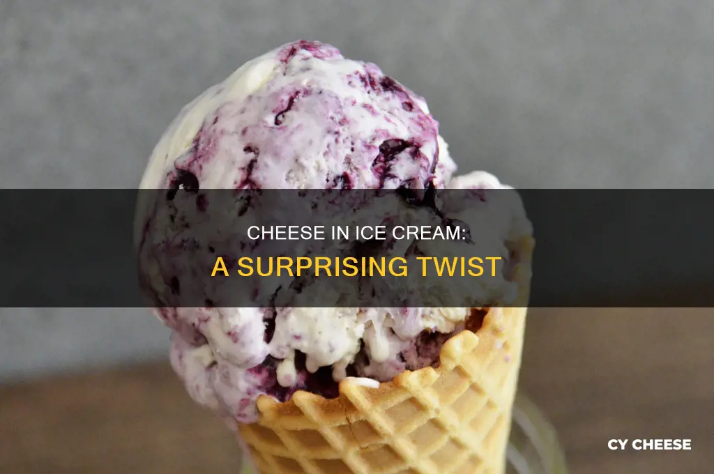 what kind of cheese is used in icecream