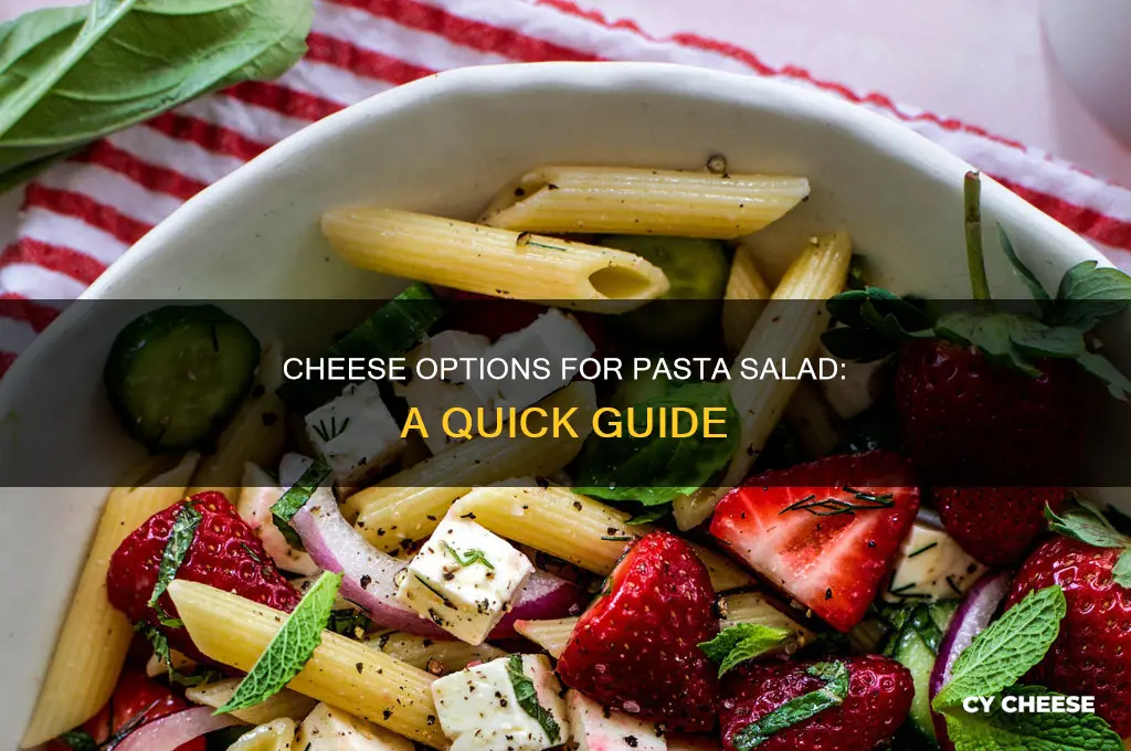 what kind of cheese is used in pasta salad