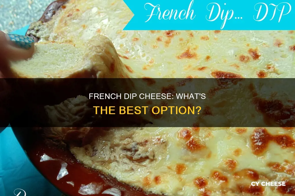 what kind of cheese is used on french dips