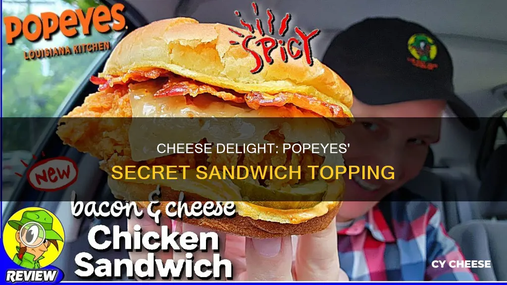 what kind of cheese on popeyes chicken sandwich