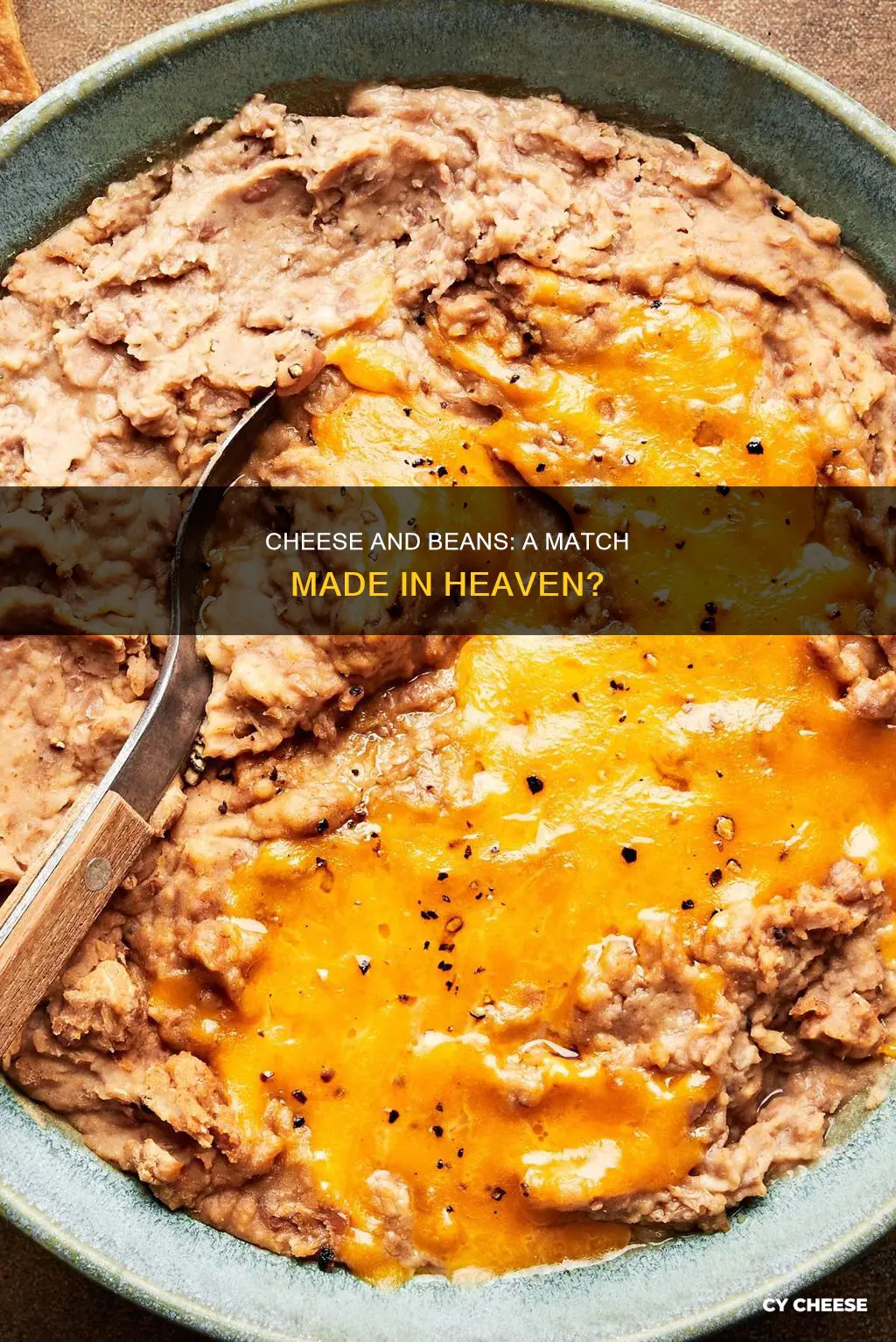 what kind of cheese on refried beans