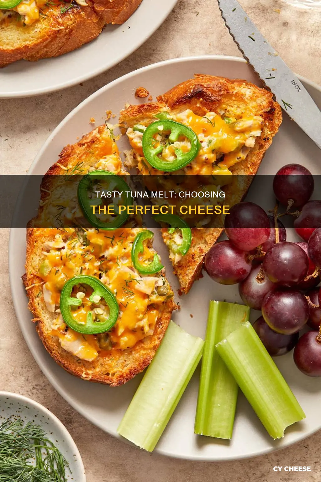 what kind of cheese on tuna melt