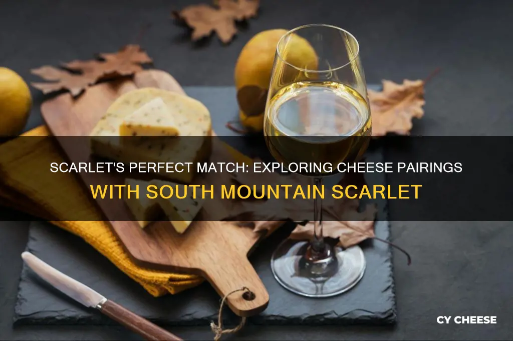 what kind of cheese pairs with south mountain scarlet