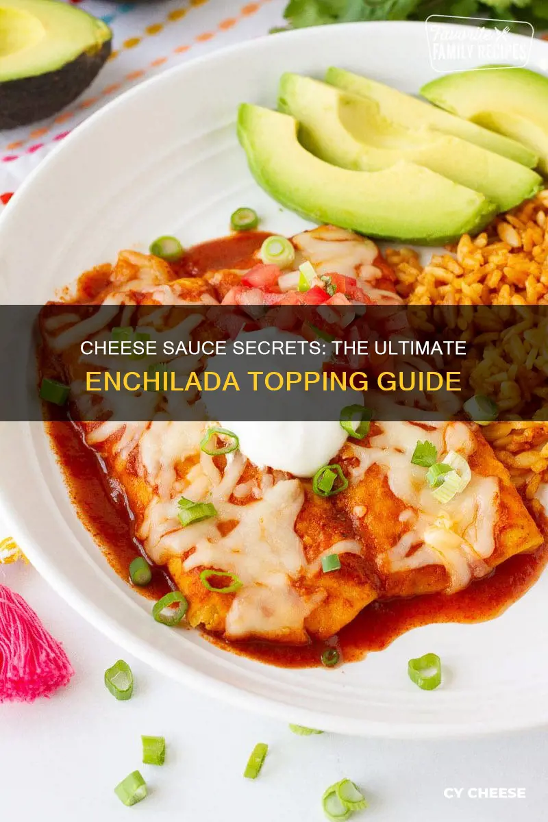 what kind of cheese sauce do you put on enchiladas