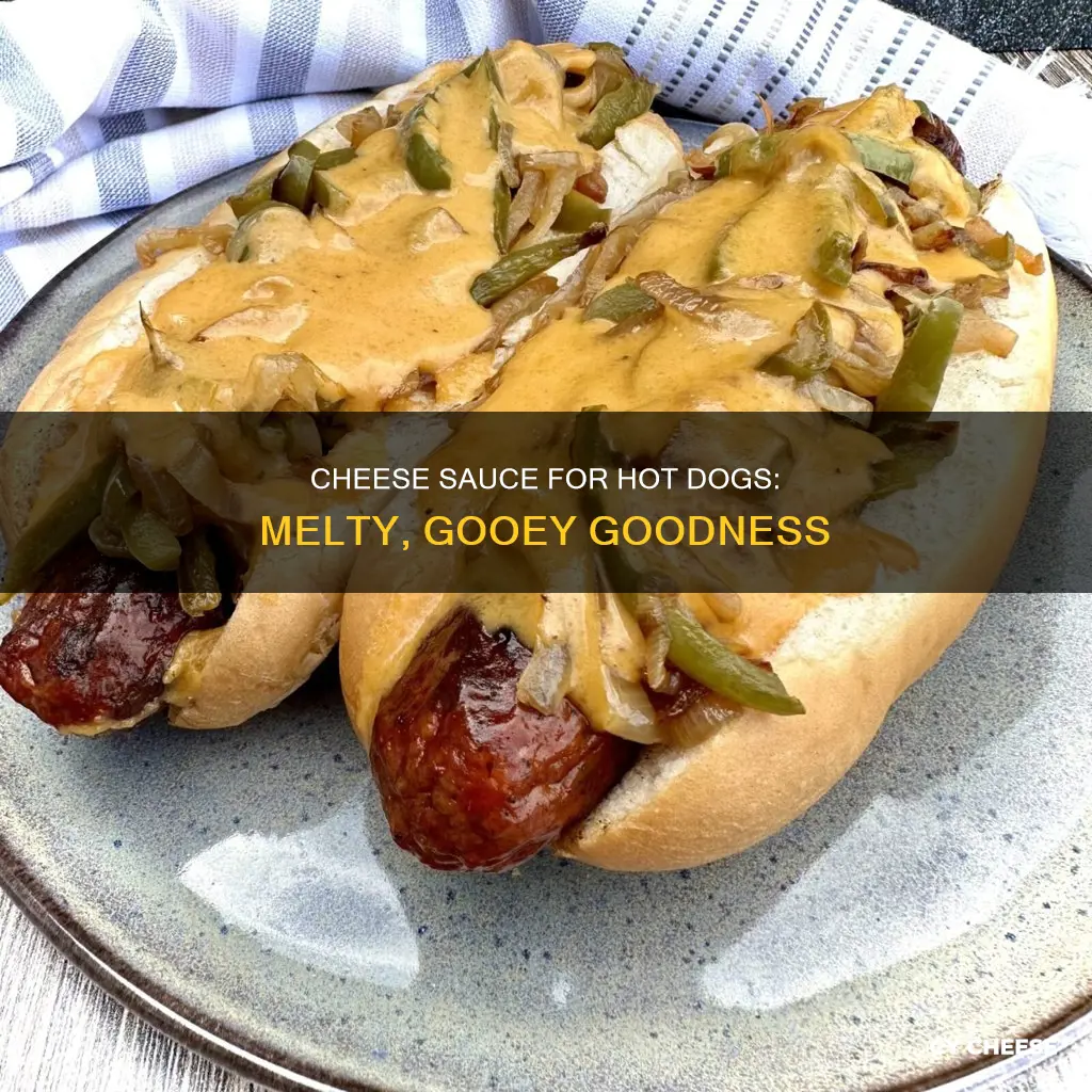 what kind of cheese sauce goes on hot dogs