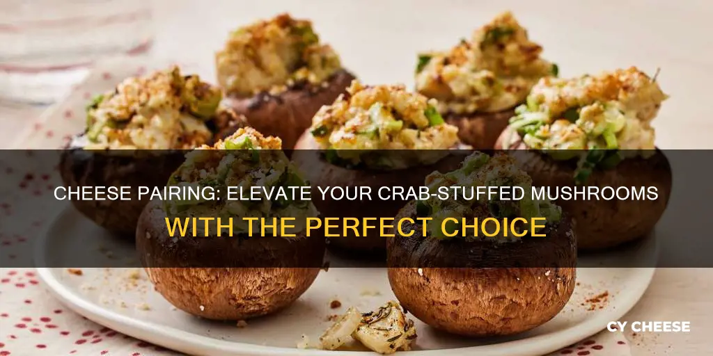 what kind of cheese should you put on crab-stuffed mushrooms