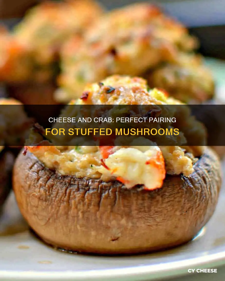 what kind of cheese should you put on crab-stuffed mushrooms