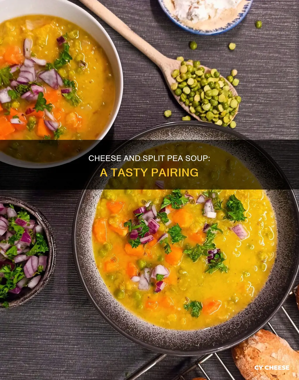 what kind of cheese tastes best with split pea soup