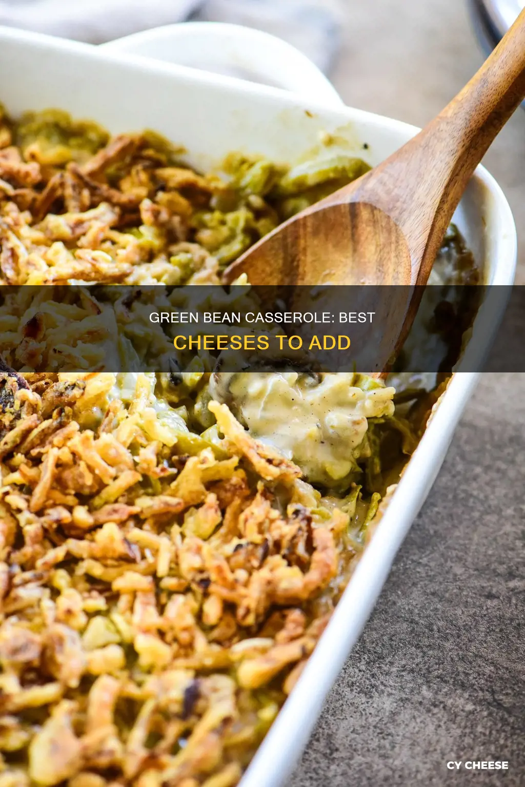 what kind of cheese to add to green bean casserole