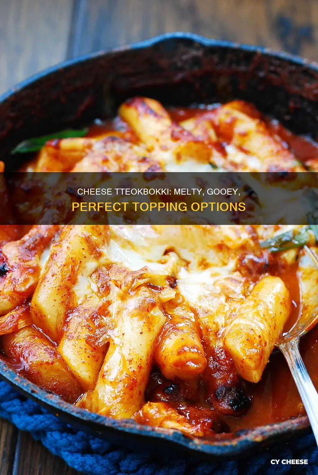 what kind of cheese to put on tteokbokki