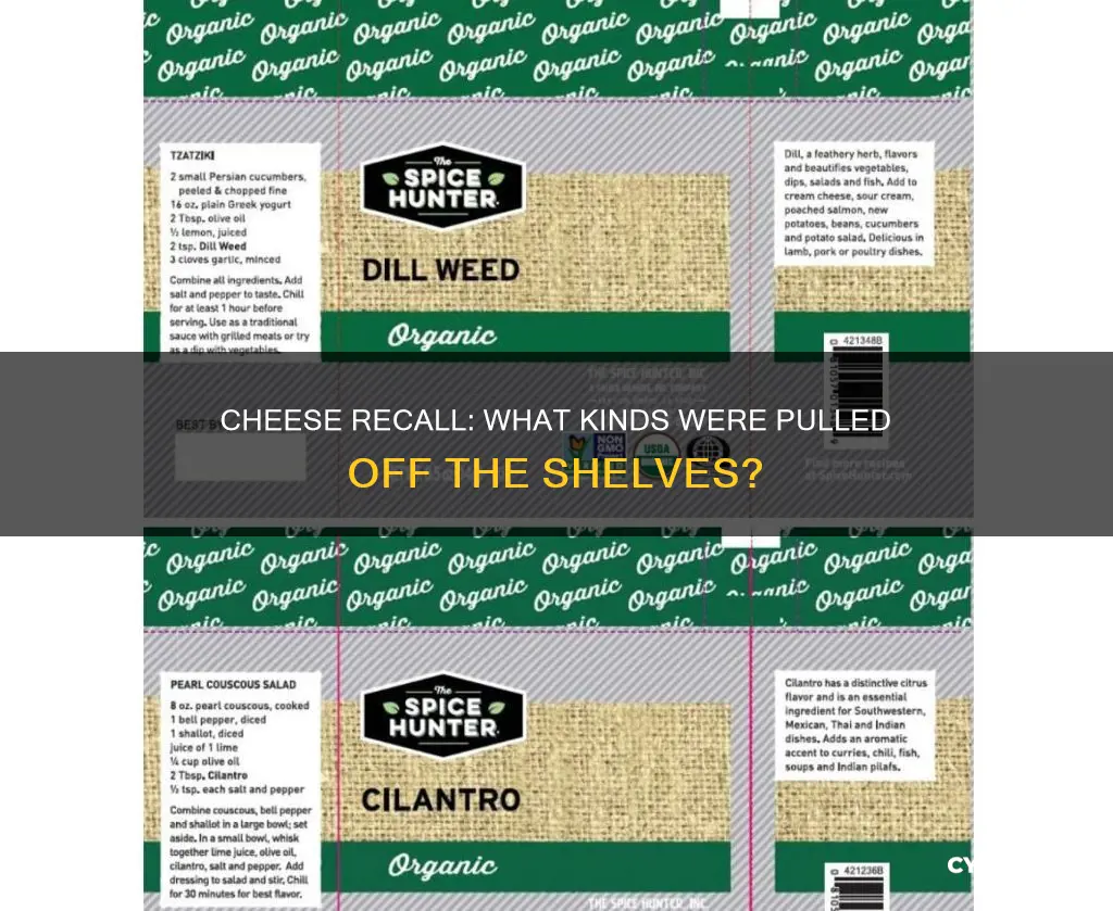 what kind of cheese was recalled