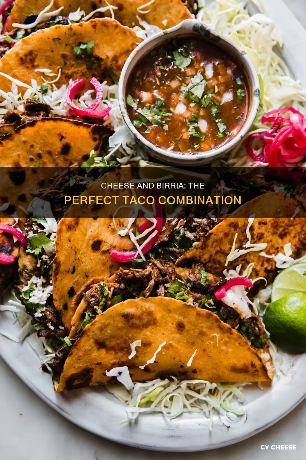 what kind of cheese with birria tacos