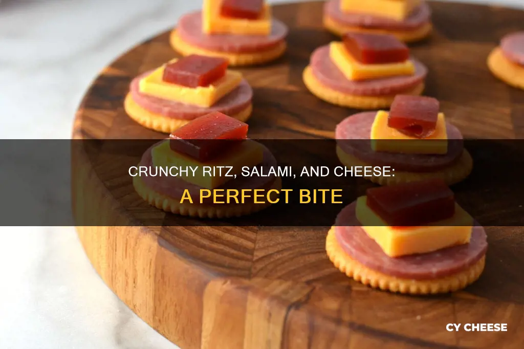 what kind of cheese with salami on ritz
