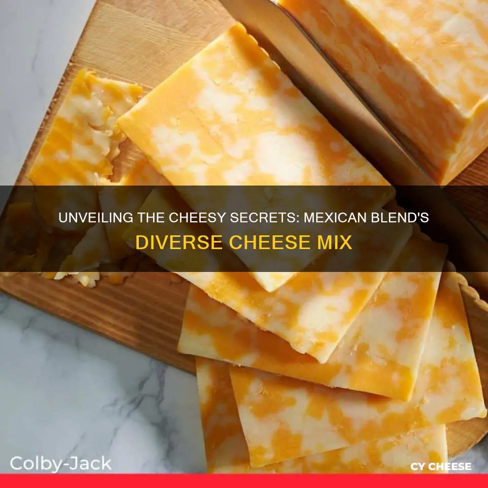 what kind of cheeses are in mexican blend