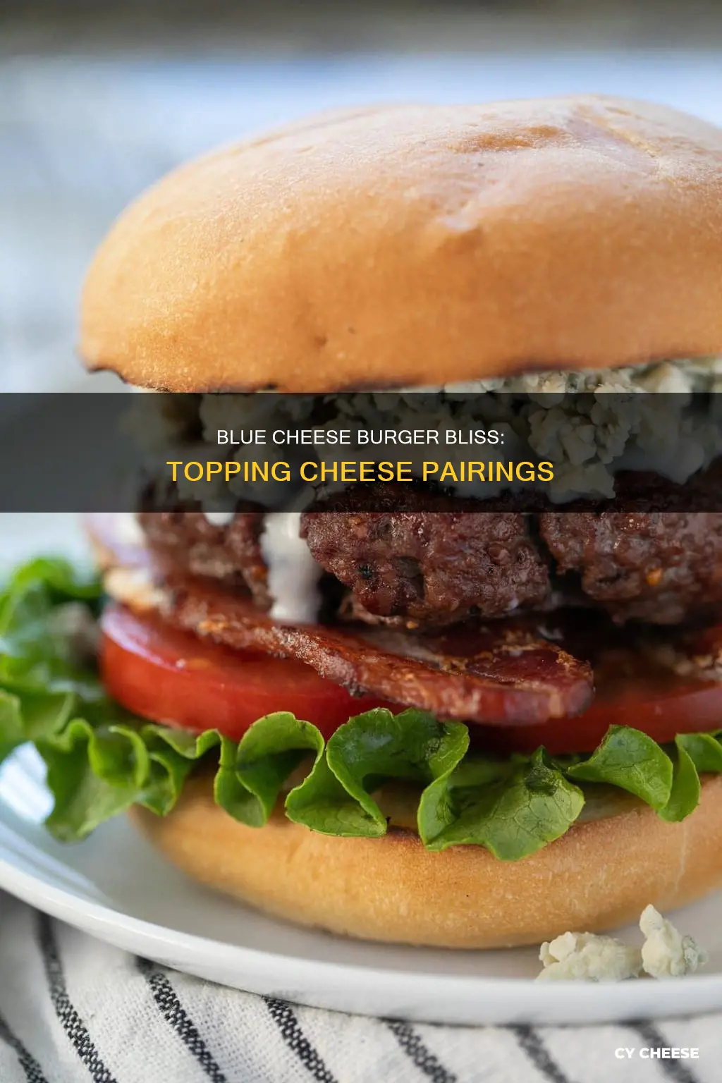 what kind of chesse to top a blue cheese burger