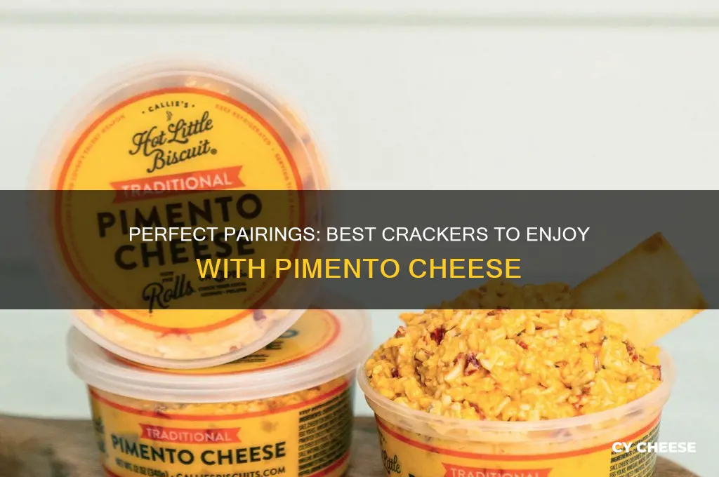 what kind of crackers are good with pimento cheese
