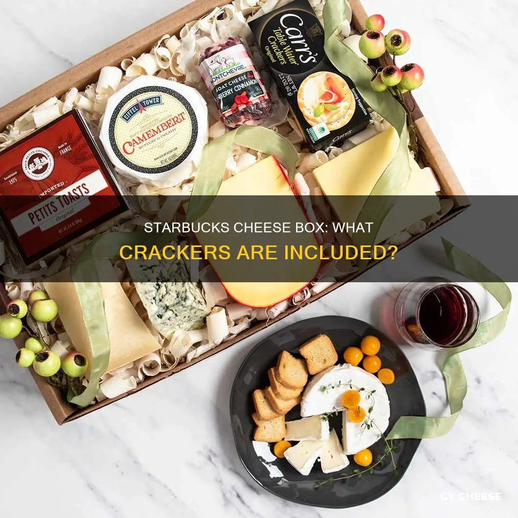 what kind of crackers are in starbucks cheese box