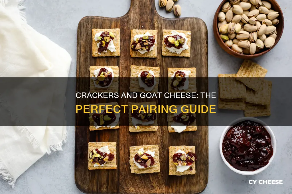 what kind of crackers go well with goat cheese