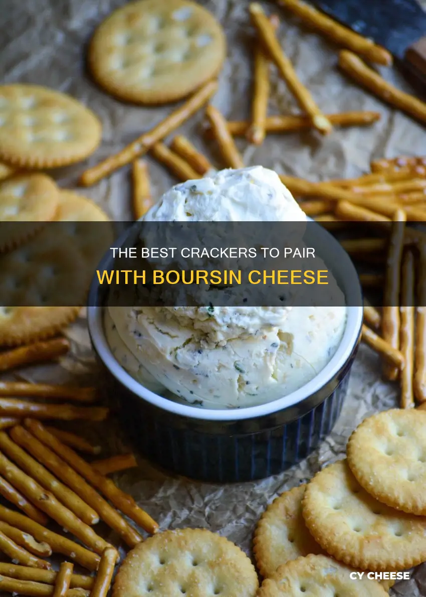 what kind of crackers go with boursin cheese