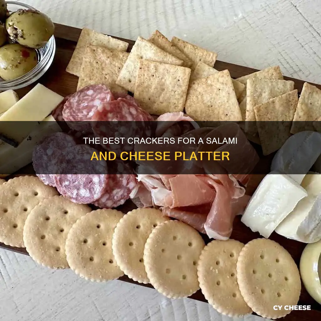 what kind of crackers go with salami and cheese