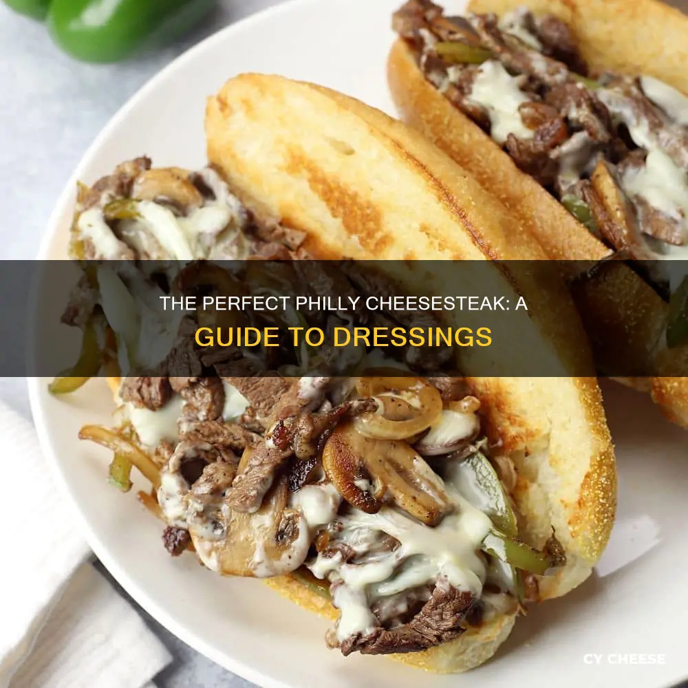 what kind of dressing goes on a philly cheese steak