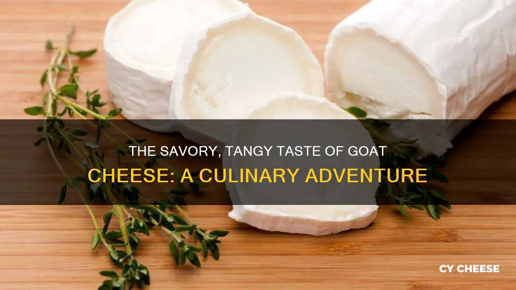 what kind of flavor does goat cheese have