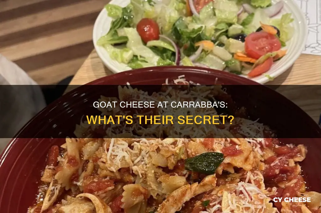 what kind of goat cheese does carrabba