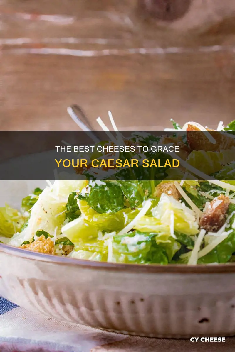 what kind of grated cheese on caesar salad